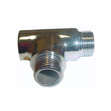 Tê de 1/2'' macho-macho-fêmea cromado