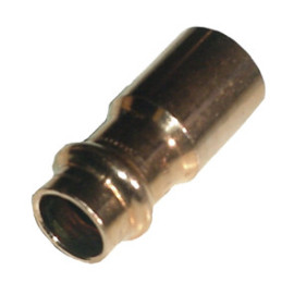 União macho-fêmea 22 x 15 mm de prensar para tubo de cobre