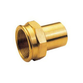 Adaptador macho rosca fêmea 15 mm x 1/2" de prensar para tubo de cobre