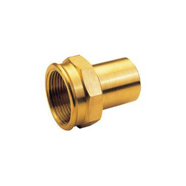 Adaptador macho rosca fêmea 15 mm x 1/2" de prensar para tubo de cobre