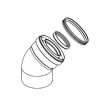 Curva 45° 60/100, Baxi 140040177