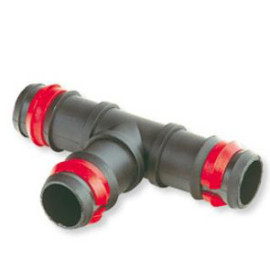 Tê 20 mm com segurança, canelado