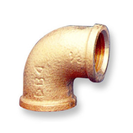 Joelho fêmea-fêmea de 1/4'' bronze