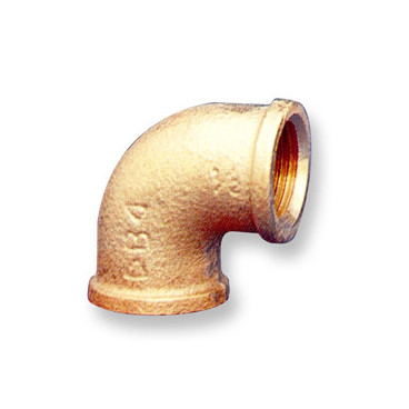 Joelho fêmea-fêmea de 1/4'' bronze