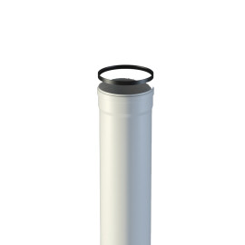 Tubo de PP 1000 mm macho-fêmea com D80 mm para exaustão de aparelhos de condensação