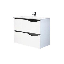 Móvel Sabine com 60 cm branco suspenso lacado (lavatório e torneira não incluídos)