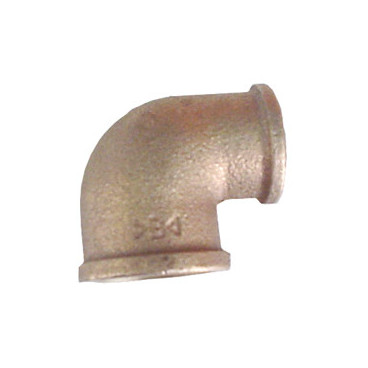 Joelho fêmea-fêmea de 3/4'' x 1/2'' bronze