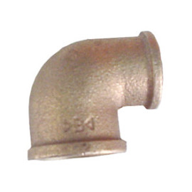 Joelho fêmea-fêmea de 1" x 3/4" bronze