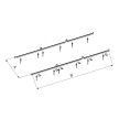 Suporte de telhado para 2 coletores ST2-SLIM200/250, Baxi 7212853