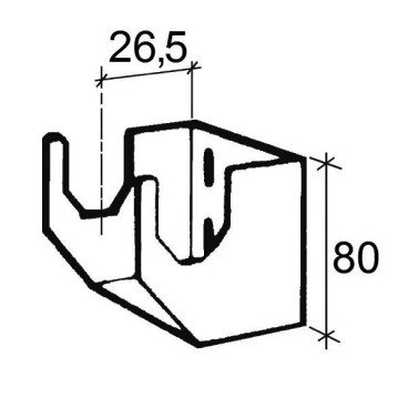 Suporte AV superior 1800, Baxi 194006016