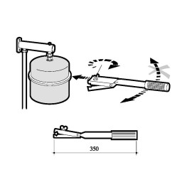 Ferramenta VASOFLEX DT para montagem de vaso de expansão até 25L, Baxi 195200008