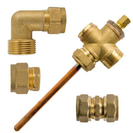 Jogo de ligações cónico para SLIM200/250 Baxi 7222025