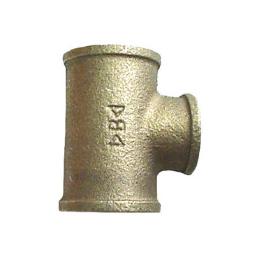 Tê de 1'' x 3/4'' x 1'' bronze