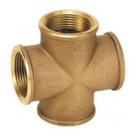 Tê duplo de 1/2'' bronze