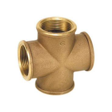 Tê duplo de 1/2'' bronze