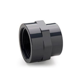 União fêmea-fêmea redução 3/4'' x 1/2'' PVC, EN10226-1, PN10
