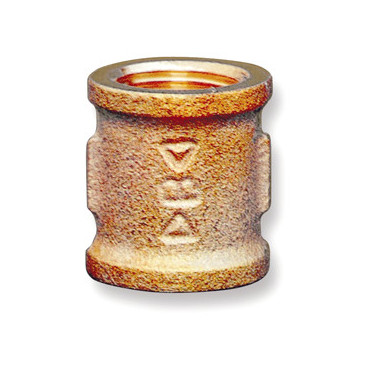 União fêmea-fêmea de 1/4'' bronze