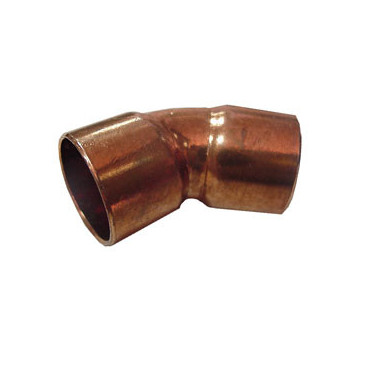 Joelho 45º de cobre para soldar 12 mm