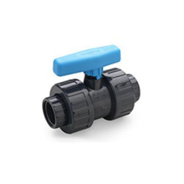Válvula Teflon/Viton 3/4'' PVC roscado, EN10226-1, PN10