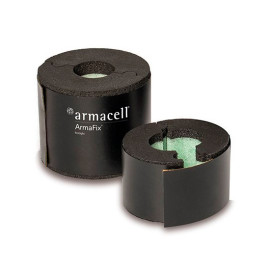 Suporte com 19 mm de espessura para tubagem 15 mm diâmetro, Armafix Ecolight