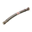 Bicha DN20 fêmea-fêmea 3/4'' x 3/4'' 100 cm malha de aço inox