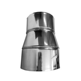 Redução concêntrica 180 x 100 mm para inox exaustão