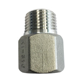 União macho-fêmea de 3/4'' x 1/2'' Inox AISI 316