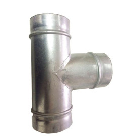 Tê galvanizado de 100 mm Spiro