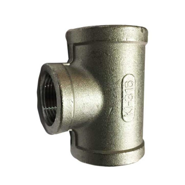 Tê de 1''1/2 x 1''1/4 Inox AISI 316