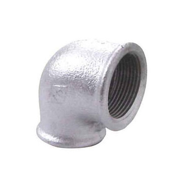 Joelho fêmea-fêmea 3/4" x 1/2" galvanizado