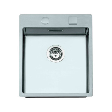 Cuba BOX LUX 46 aplicação superior, válvula redonda, 450x505 mm, com válvula e sifão incluídos, Rodi L08N1L310823A2