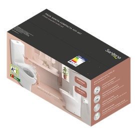 Pack POP ART (sanita+autoclismo+tampo de queda amortecida) branco, Sanitana SP0200182000000