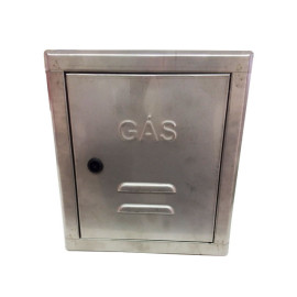 Caixa para gás 40 x 50 x 20 cm inox