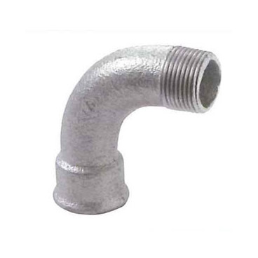 Curva macho-fêmea 90º 1/2'' galvanizado