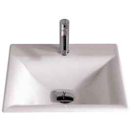 Lavatório encastre superior AIDA 50 (500x450x157), Sanitana