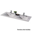 Lavatório duplo com 120 cm Plan
