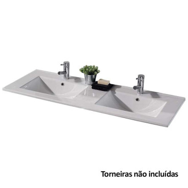 Lavatório duplo com 120 cm Plan