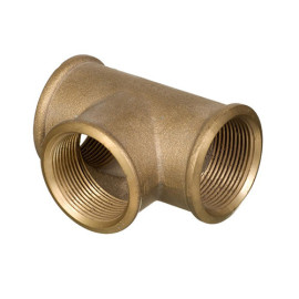 Tê de 1/4'' latão