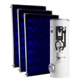 Kit solar forçado Solar Easy PR PEP 500/3 SLIM 200 SCP cobertura plana, Baxi 7738172