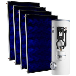 Kit solar forçado Solar Easy PR PEP 500/4 SLIM 200 SCP cobertura plana, Baxi 7738174