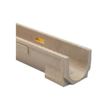 Canal de betão polímero EuroselfV+, em módulos de 1 m (largura 130 mm, altura 145 mm), classe de carga até C250, Ulma EUROSE