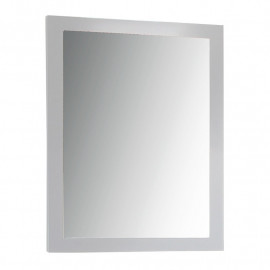 Espelho com 60 x 80 cm com aro branco