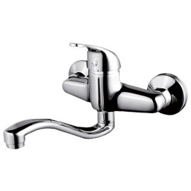 Torneira monocomando de cozinha à parede Basiq, W7 WBASIQ006