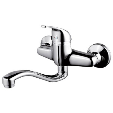 Torneira monocomando de cozinha à parede Basiq, W7 WBASIQ006