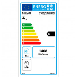 Termoacumulador Duralis 150 vertical mural, 2400 W, ErP C, Thermor 271114