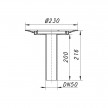 Base para impermeabilização e saída vertical para terraços DN50 mm Série 10 - 831026 Dallmer