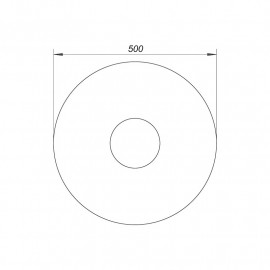 Colar D 500 mm S15 em EPDM, Dallmer 790125