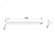 Tampa simples CeraLine 700 mm 520531 Dallmer
