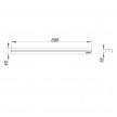 Tampa simples CeraLine 900 mm 520555 Dallmer