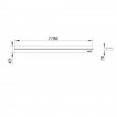 Tampa simples CeraLine 1200 mm 520579 Dallmer